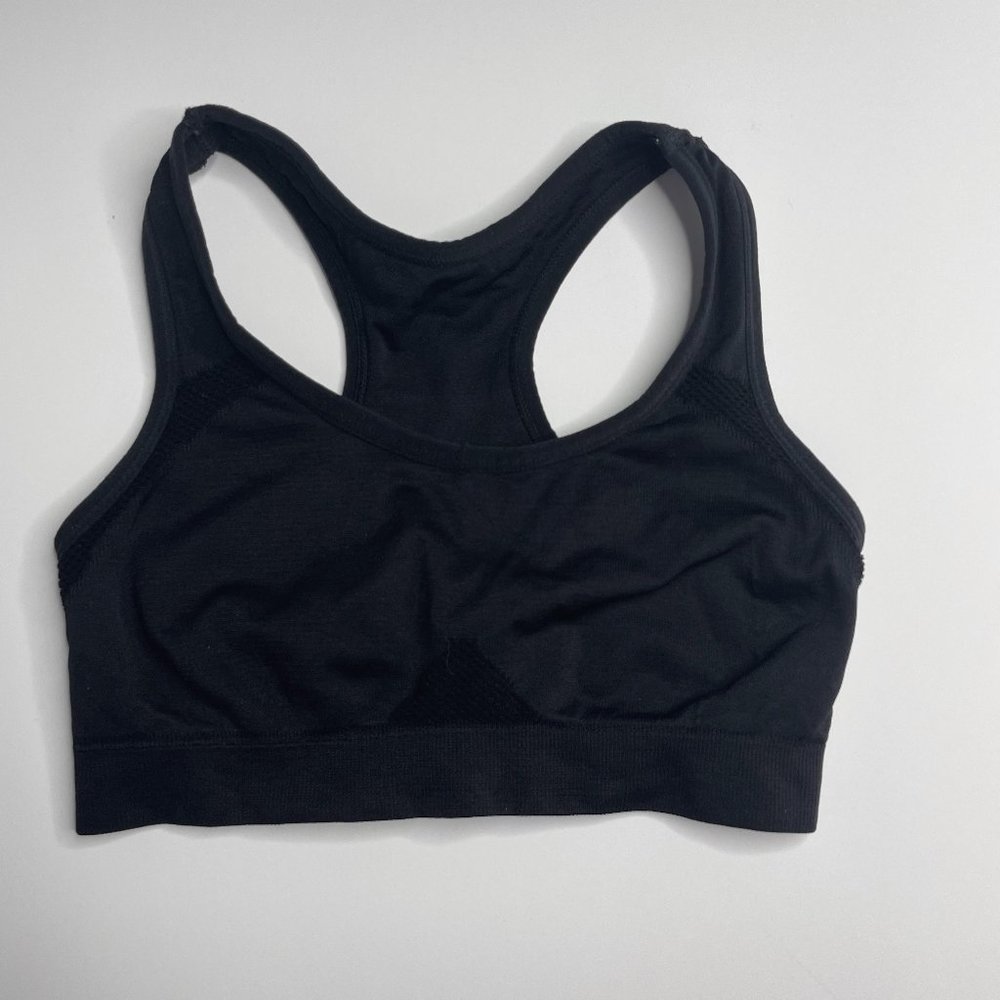 RACERBACK SPORTS BRA - BLACK